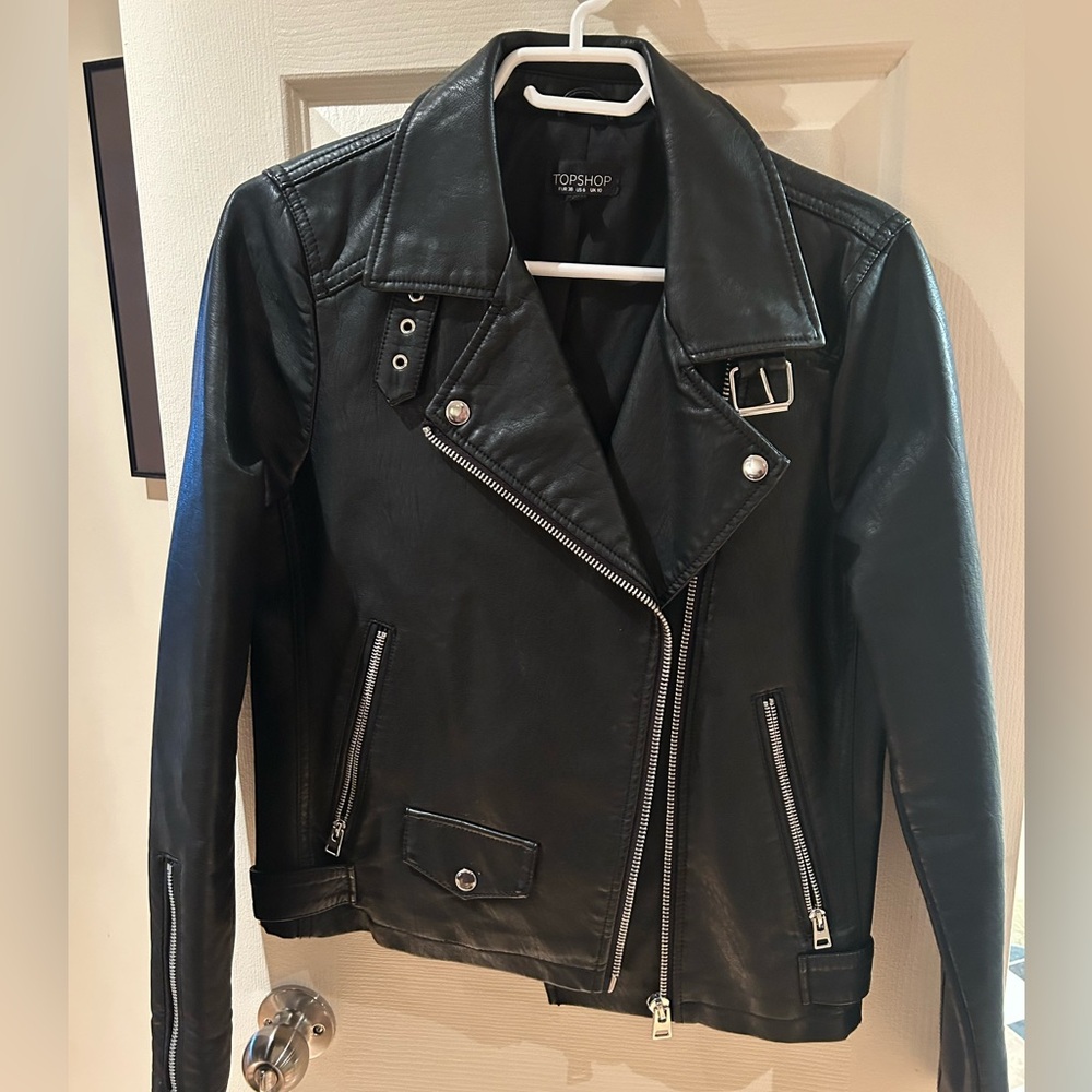 Top Shop Vegan Leather Jacket